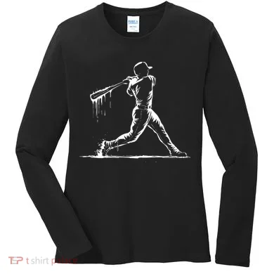 Baseball Player Drip Women's Long Sleeve Shirt