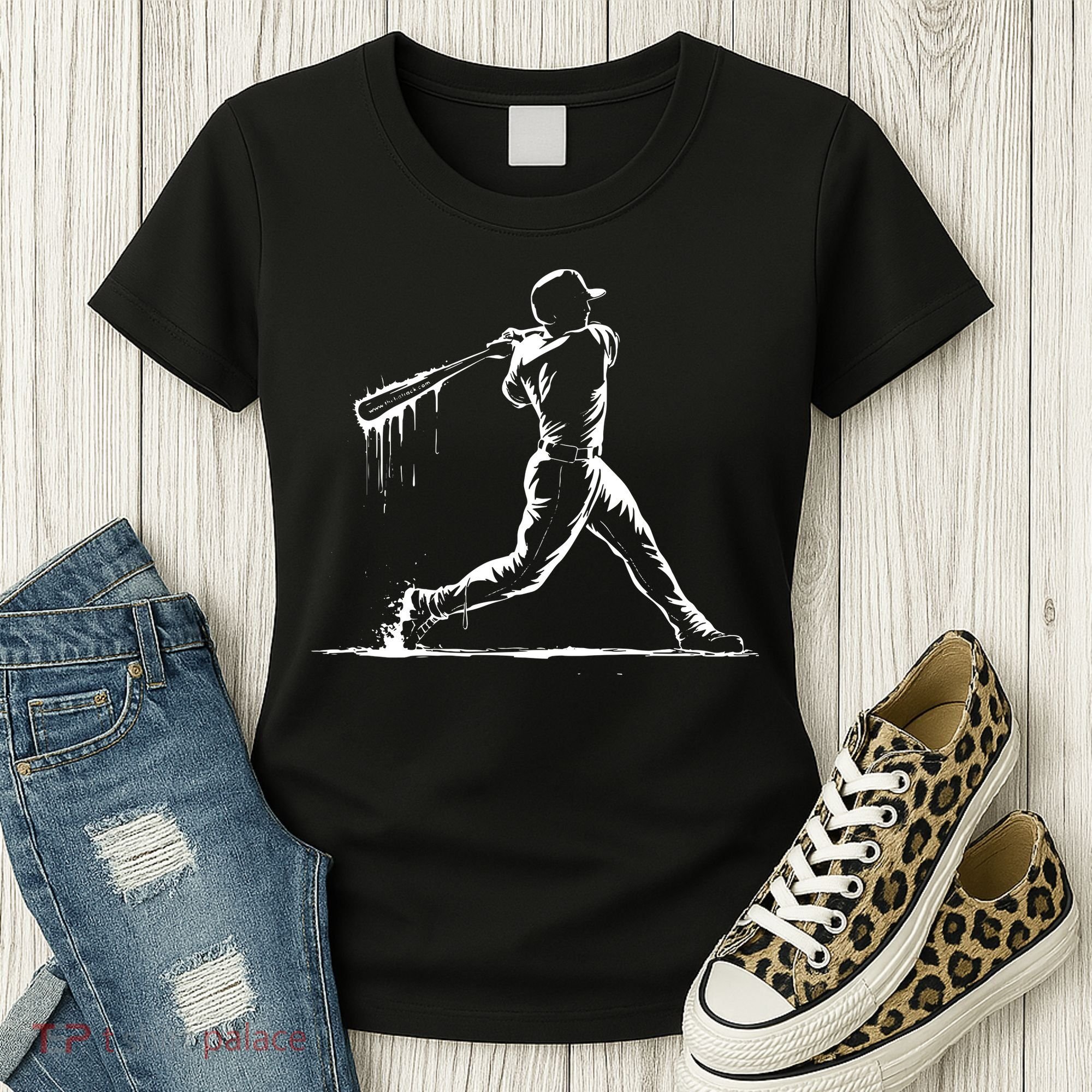 Baseball Player Drip Women's T-Shirt