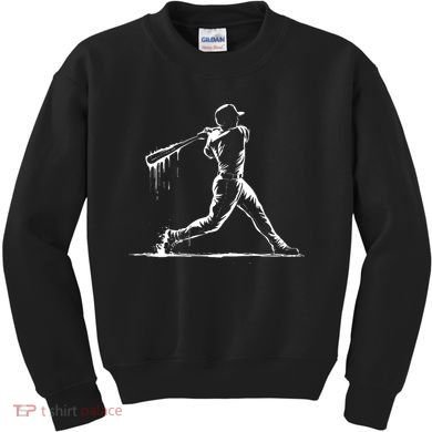 Baseball Player Drip Kids Sweatshirt