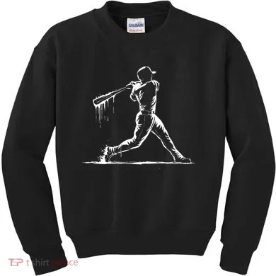 Baseball Player Drip Kids Sweatshirt