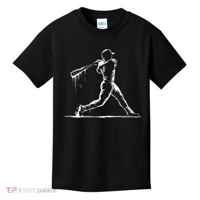 Baseball Player Drip Kids T-Shirt