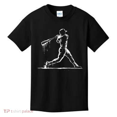 Baseball Player Drip Kids T-Shirt