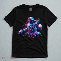 Baseball Player Drip Baseball Ice Cream Watercolor T-Shirt thumb 5