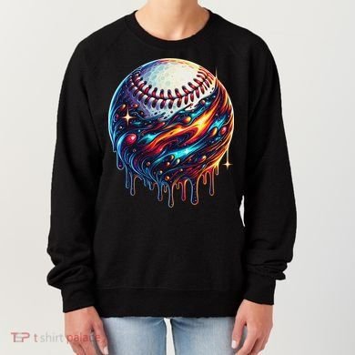 Baseball Planet Drip Baseball Drip Baseball Ice Cream Drip Women's Sweatshirt