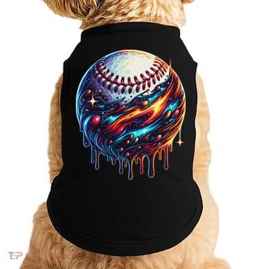 Baseball Planet Drip Baseball Drip Baseball Ice Cream Drip Doggie Tank