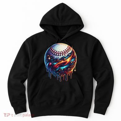 Baseball Planet Drip Baseball Drip Baseball Ice Cream Drip Hoodie