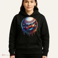 Baseball Planet Drip Baseball Drip Baseball Ice Cream Drip Hoodie thumb 5