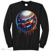 Baseball Planet Drip Baseball Drip Baseball Ice Cream Drip Sweatshirt thumb 0