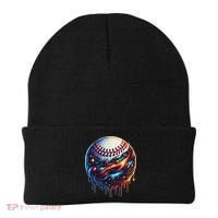 Baseball Planet Drip Baseball Drip Baseball Ice Cream Drip Beanie thumb 0