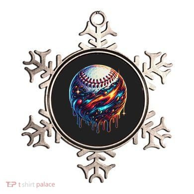 Baseball Planet Drip Baseball Drip Baseball Ice Cream Drip Ornament