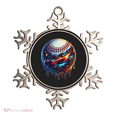 Baseball Planet Drip Baseball Drip Baseball Ice Cream Drip Ornament
