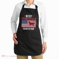 Best Pyredoodle Dad Ever American Flag Dog Dad Apron thumb 2