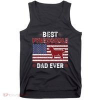 Best Pyredoodle Dad Ever American Flag Dog Dad Tank Top thumb 0