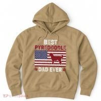 Best Pyredoodle Dad Ever American Flag Dog Dad Hoodie thumb 0