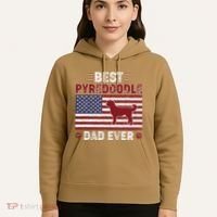 Best Pyredoodle Dad Ever American Flag Dog Dad Hoodie thumb 5