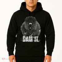 Beaver Pun Dam It Language Joke Beavers Rodents Lover Hoodie thumb 2