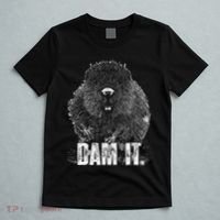 Beaver Pun Dam It Language Joke Beavers Rodents Lover T-Shirt thumb 5
