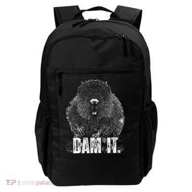 Beaver Pun Dam It Language Joke Beavers Rodents Lover Backpack