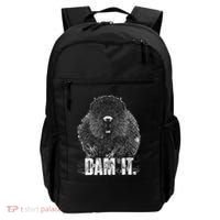 Beaver Pun Dam It Language Joke Beavers Rodents Lover Backpack thumb 0
