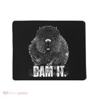 Beaver Pun Dam It Language Joke Beavers Rodents Lover Mousepad thumb 0