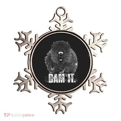 Beaver Pun Dam It Language Joke Beavers Rodents Lover Ornament