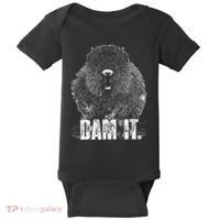 Beaver Pun Dam It Language Joke Beavers Rodents Lover Baby Bodysuit thumb 0