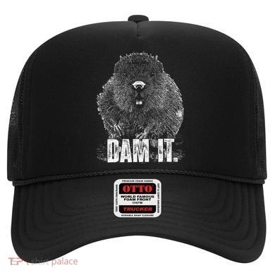 Beaver Pun Dam It Language Joke Beavers Rodents Lover Hat