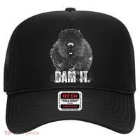 Beaver Pun Dam It Language Joke Beavers Rodents Lover Hat thumb 0