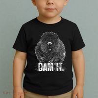 Beaver Pun Dam It Language Joke Beavers Rodents Lover Toddler T-Shirt thumb 2