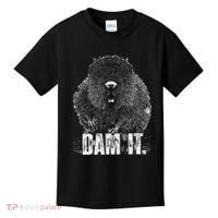 Beaver Pun Dam It Language Joke Beavers Rodents Lover Kids T-Shirt thumb 0