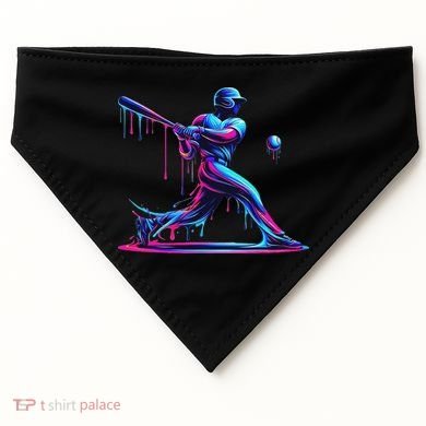 Baseball Player Drip For N Ice Cream USA-Made Doggie Bandana