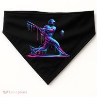 Baseball Player Drip For N Ice Cream USA-Made Doggie Bandana thumb 0