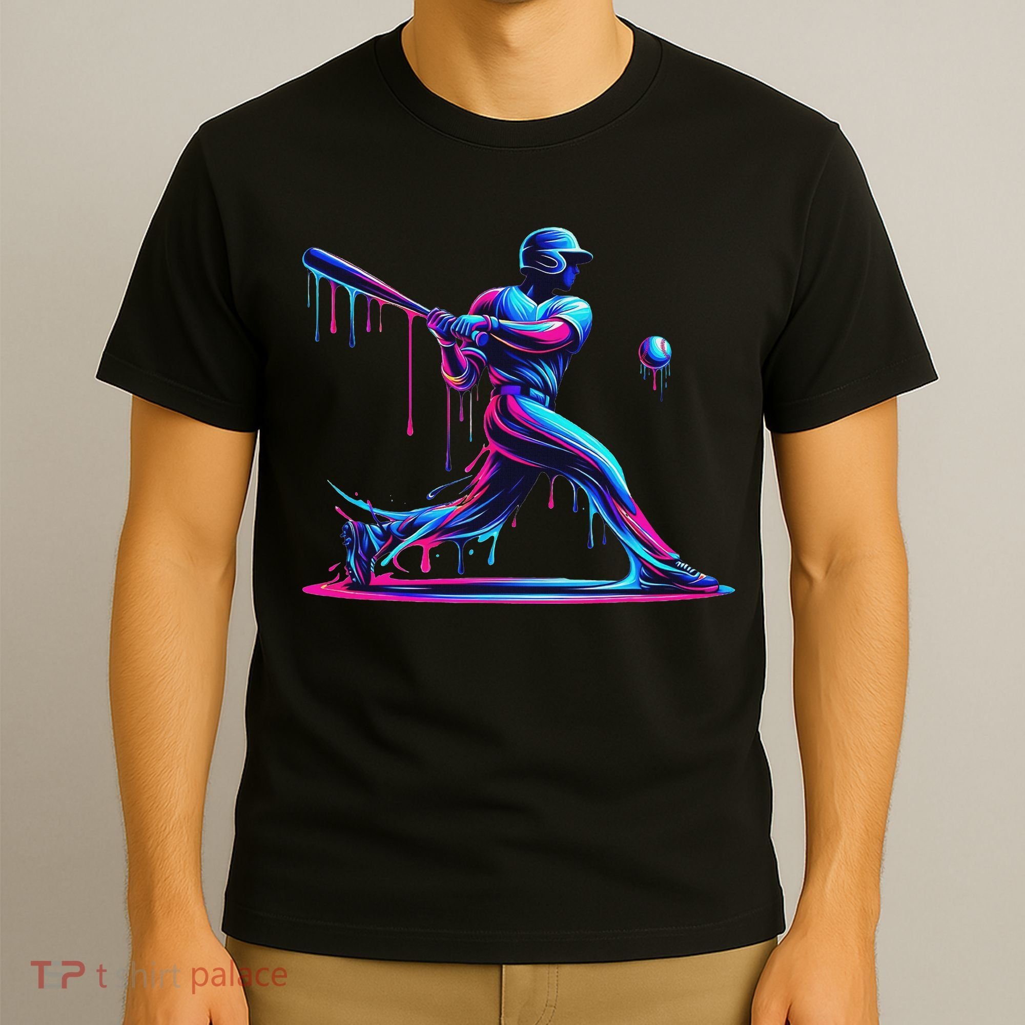 Baseball Player Drip For N Ice Cream T-Shirt