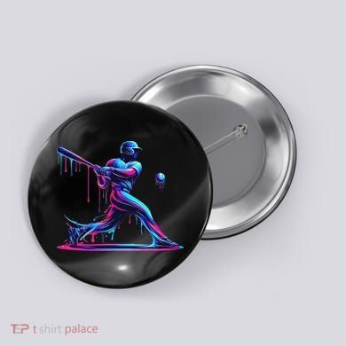 Baseball Player Drip For N Ice Cream Button