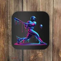 Baseball Player Drip For N Ice Cream Coaster thumb 0