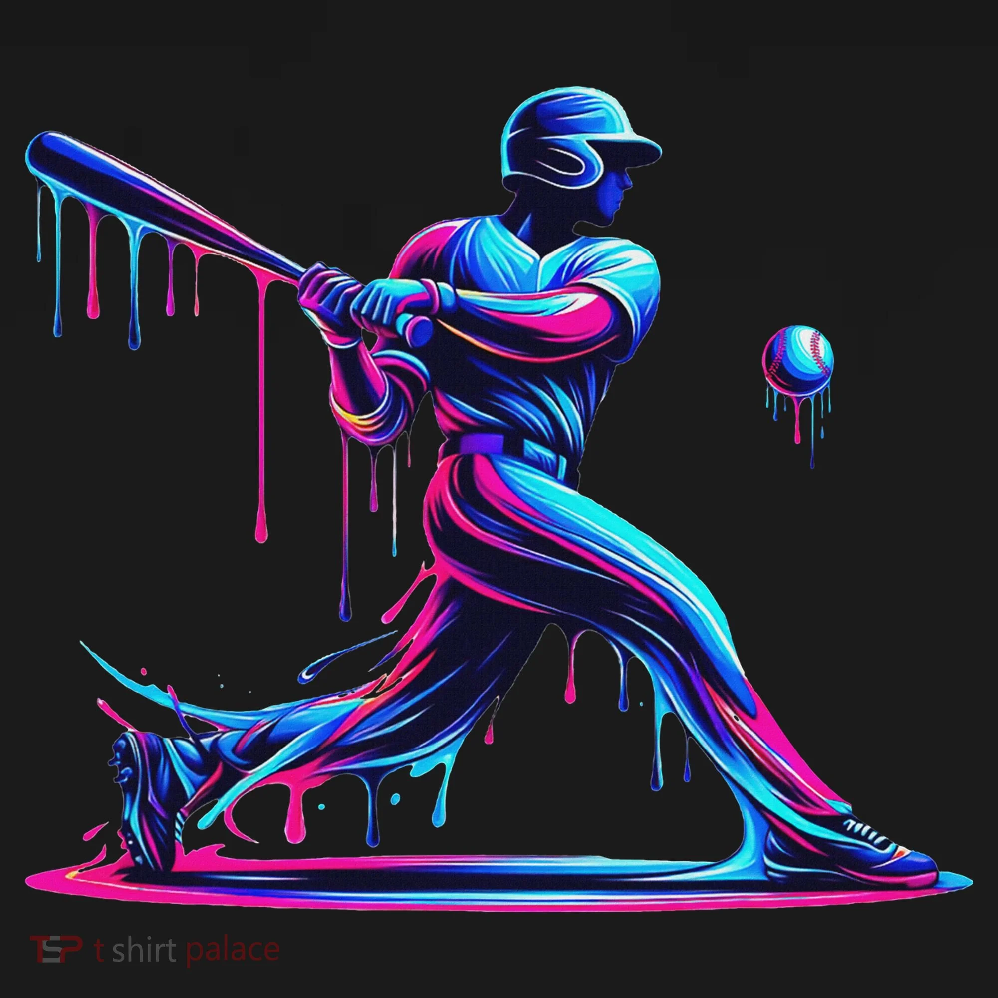 Baseball Player Drip For N Ice Cream Toddler Hoodie