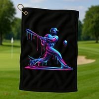 Baseball Player Drip For N Ice Cream Golf Towel thumb 1