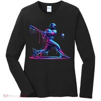 Baseball Player Drip For N Ice Cream Women's Long Sleeve Shirt thumb 0
