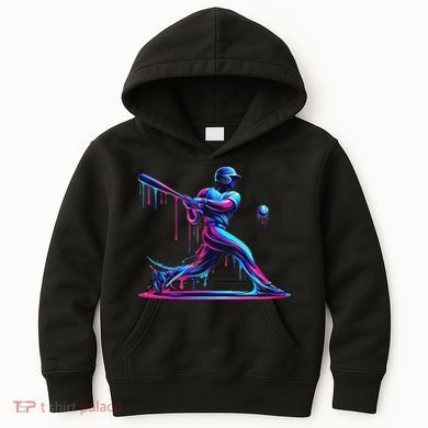 Baseball Player Drip For N Ice Cream Kids Hoodie