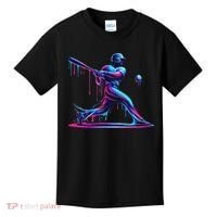 Baseball Player Drip For N Ice Cream Kids T-Shirt thumb 0