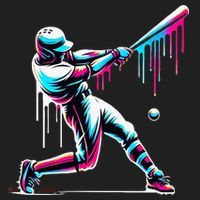 Baseball Player Drip Women's Sweatshirt thumb 2