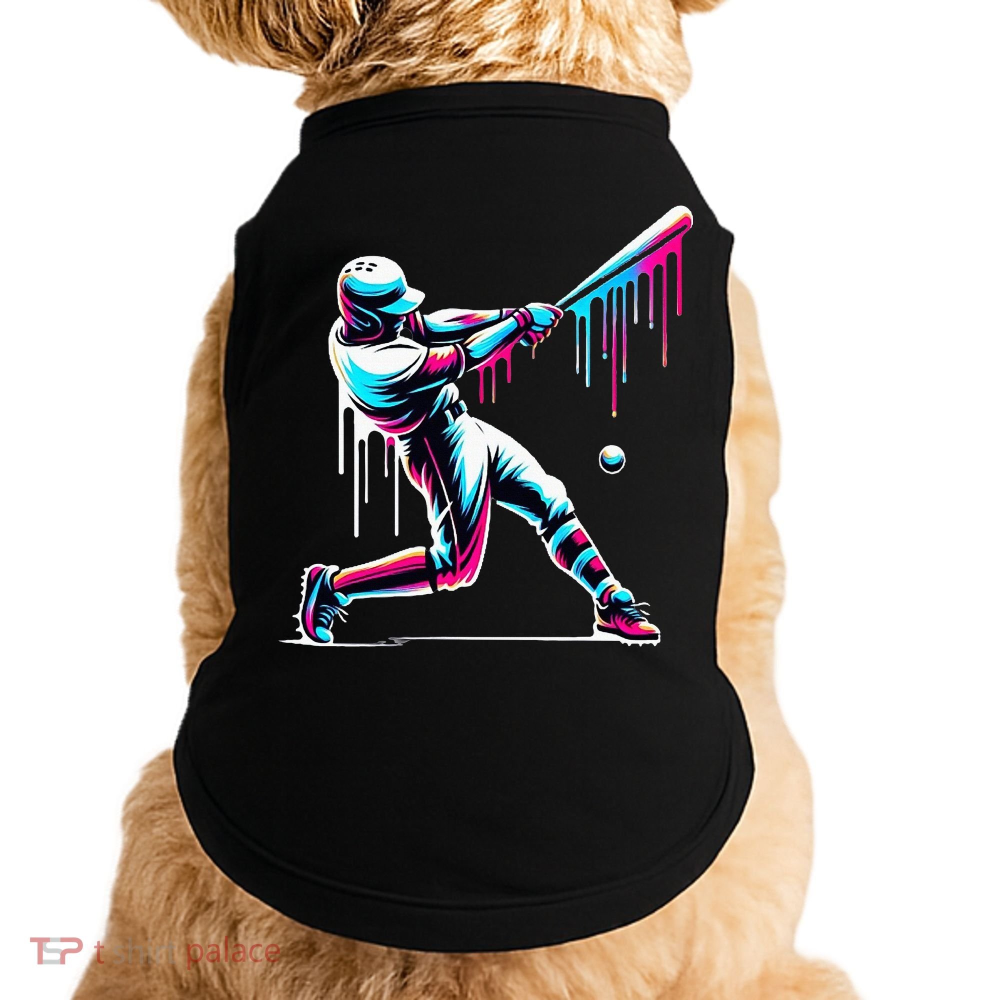 Baseball Player Drip Doggie Tank