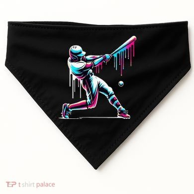 Baseball Player Drip USA-Made Doggie Bandana