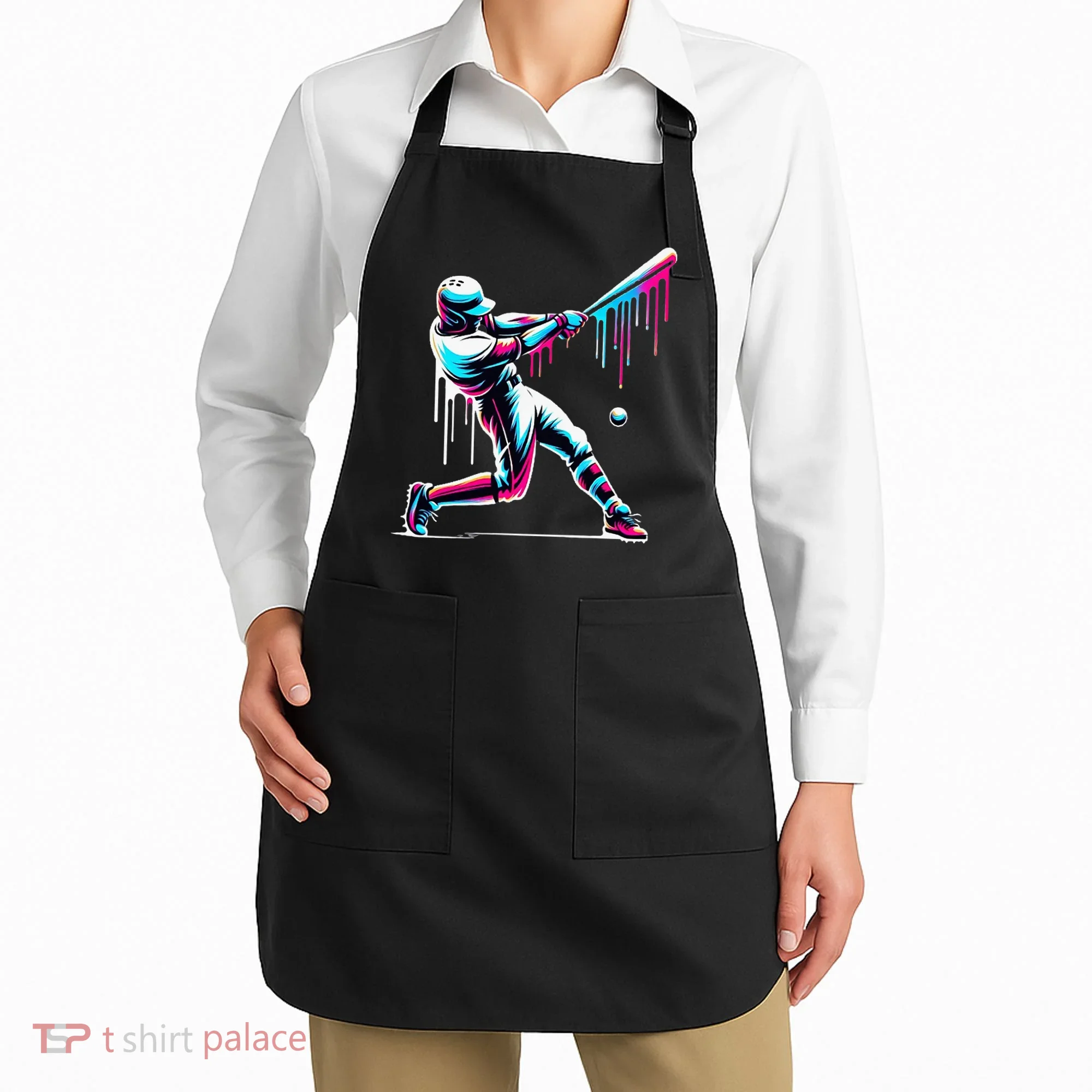 Baseball Player Drip Apron