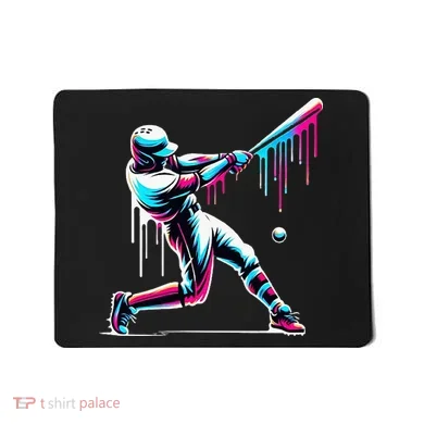 Baseball Player Drip Mousepad