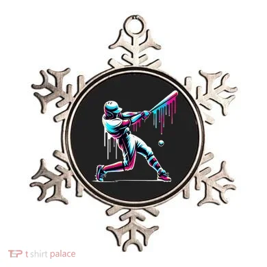 Baseball Player Drip Ornament