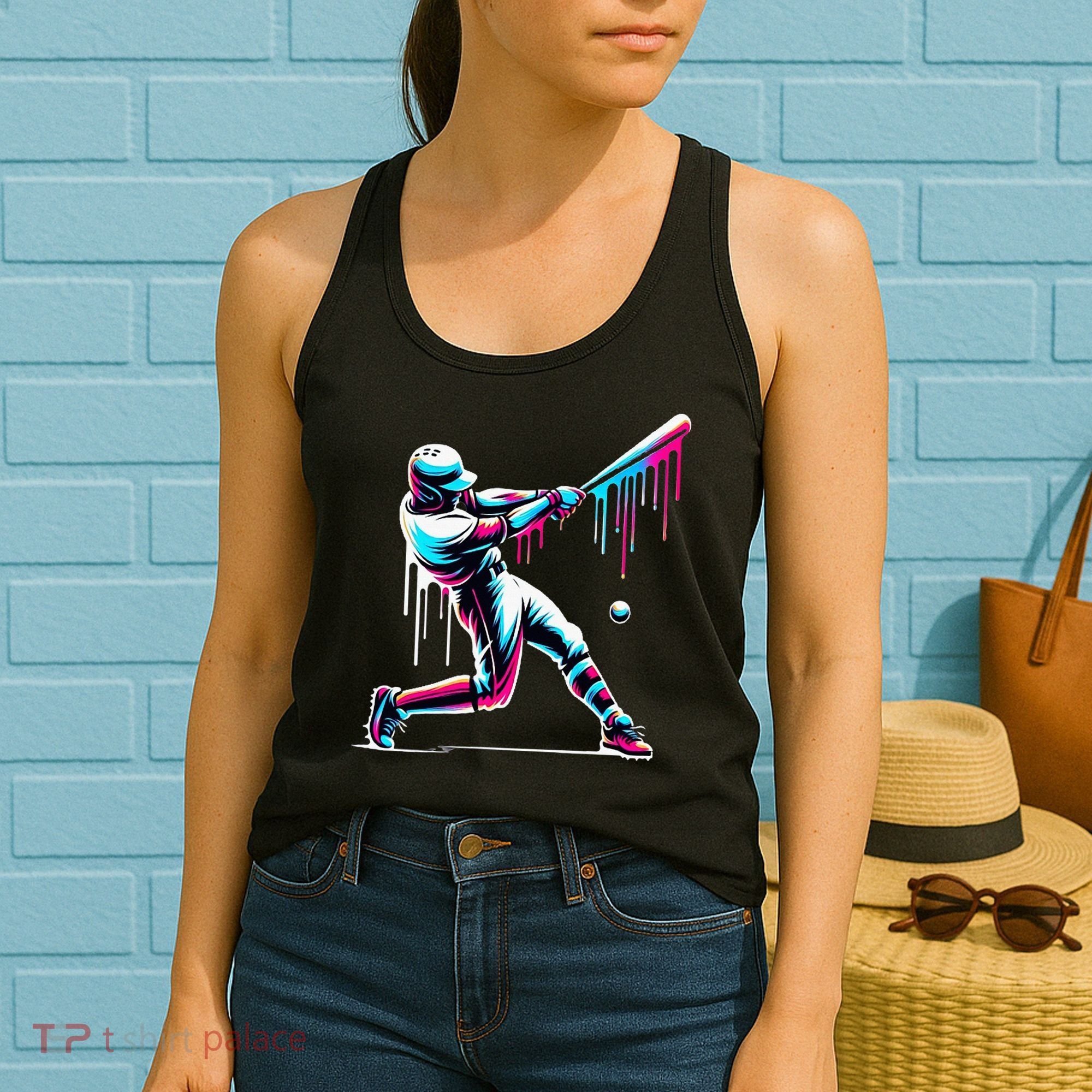 Baseball Player Drip Women's Tank Top