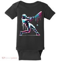 Baseball Player Drip Baby Bodysuit thumb 0