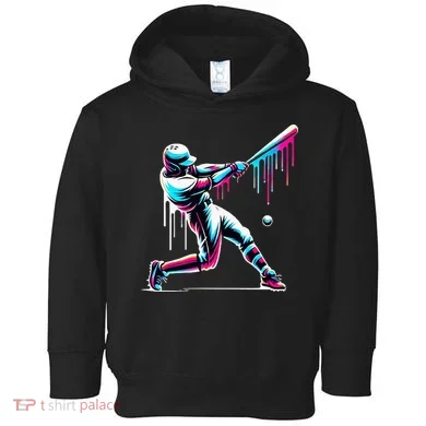 Baseball Player Drip Toddler Hoodie