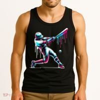 Baseball Player Drip Tank Top thumb 3